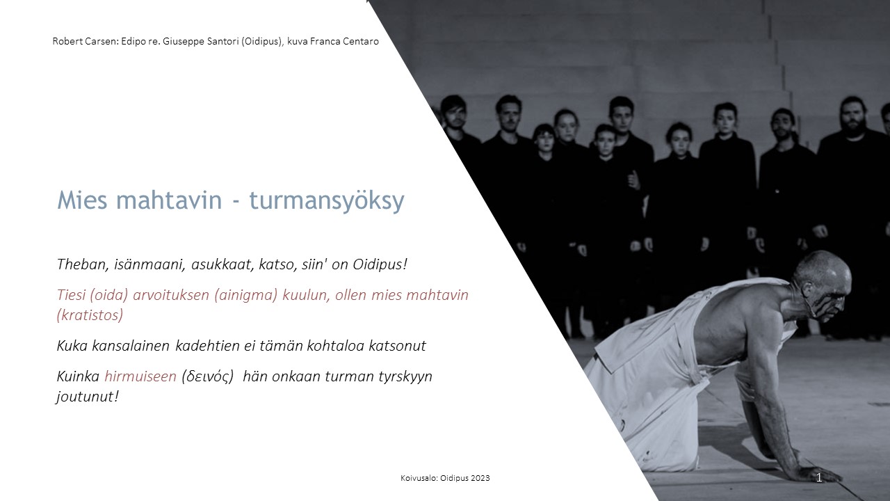 Traaginen ajattelu: Sofokles III