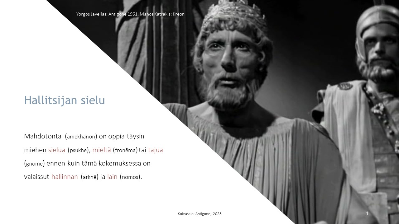 Traaginen ajattelu: Sofokles V