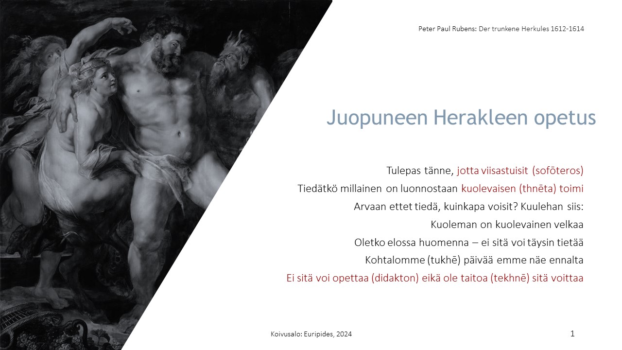 Traaginen ajattelu: Alkestis